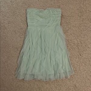Lulu's Strapless Light Green Dress